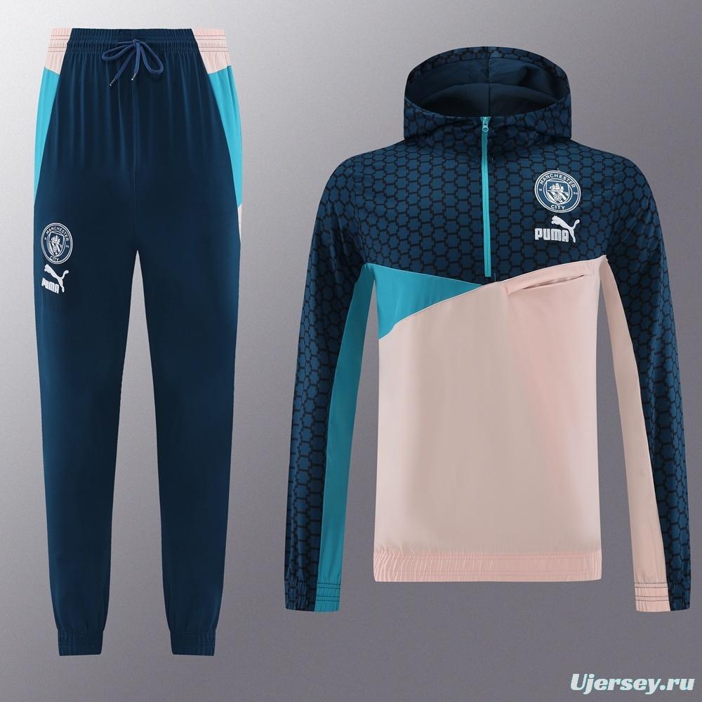 Manchester City Half Zipper Jacket+Long Pants S-2XL