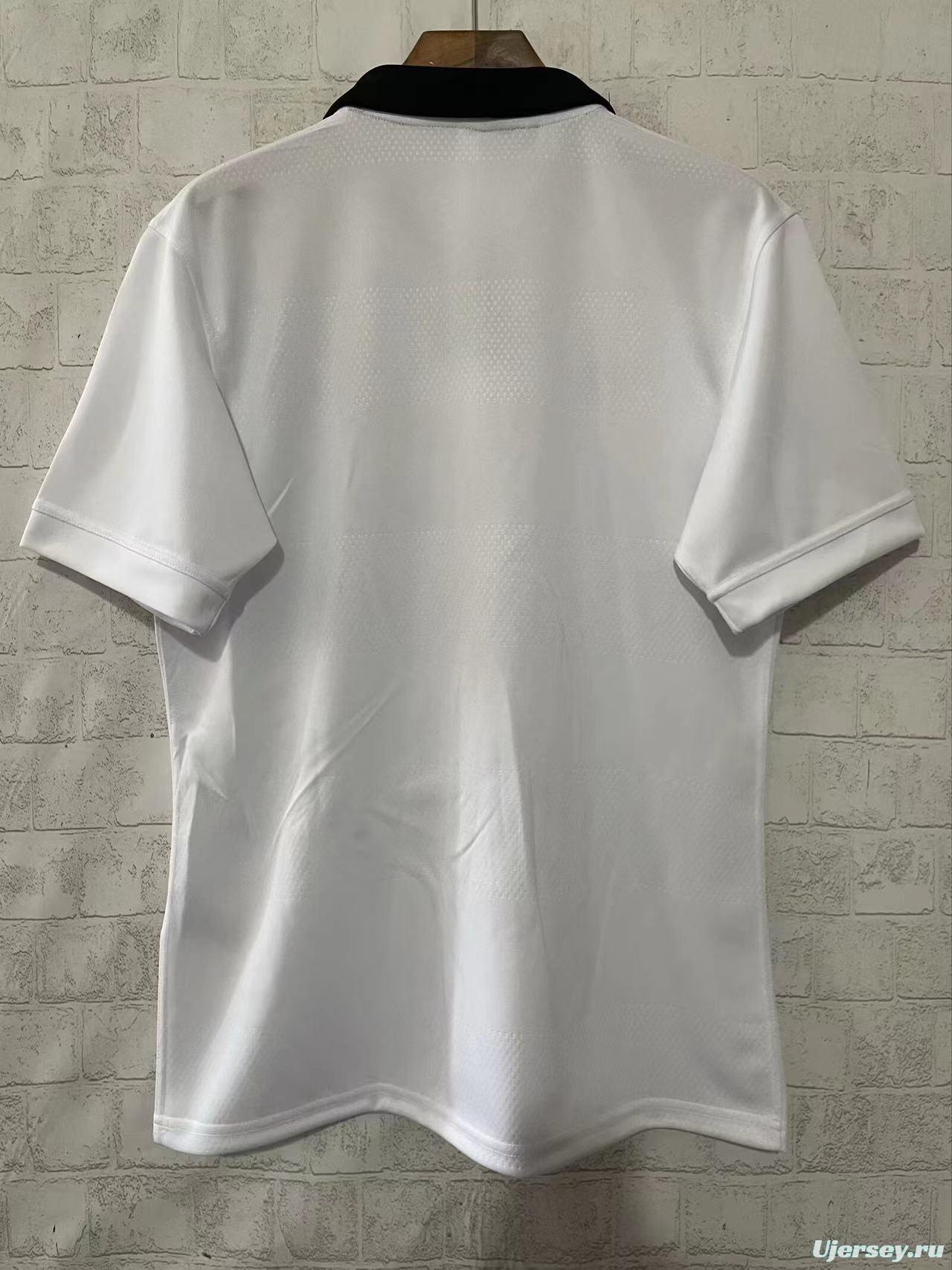 2026 New Zealand All Blacks White with Black Collar Jersey