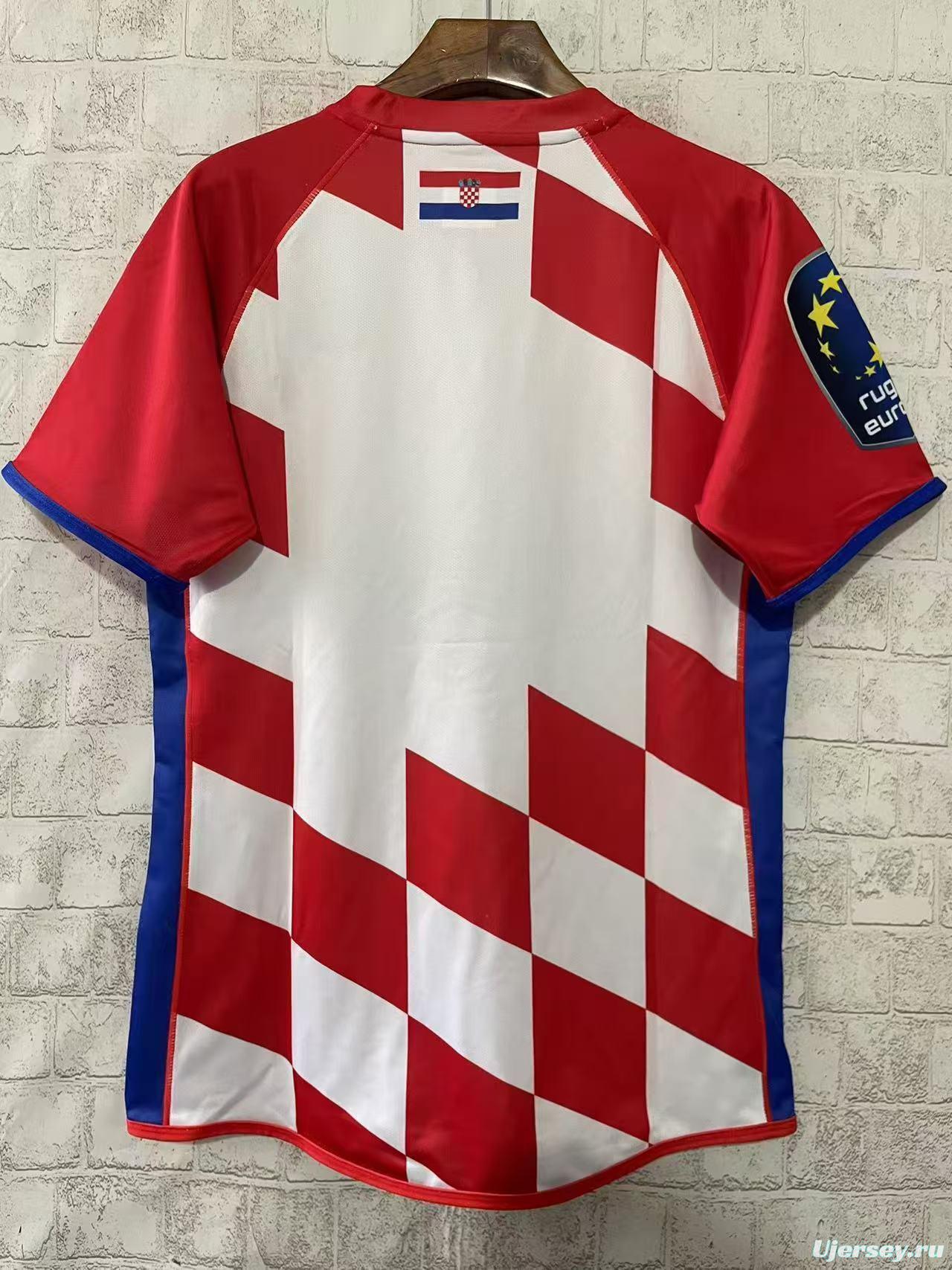 2026 Croatia Red and White Checkerboard Pattern Jersey
