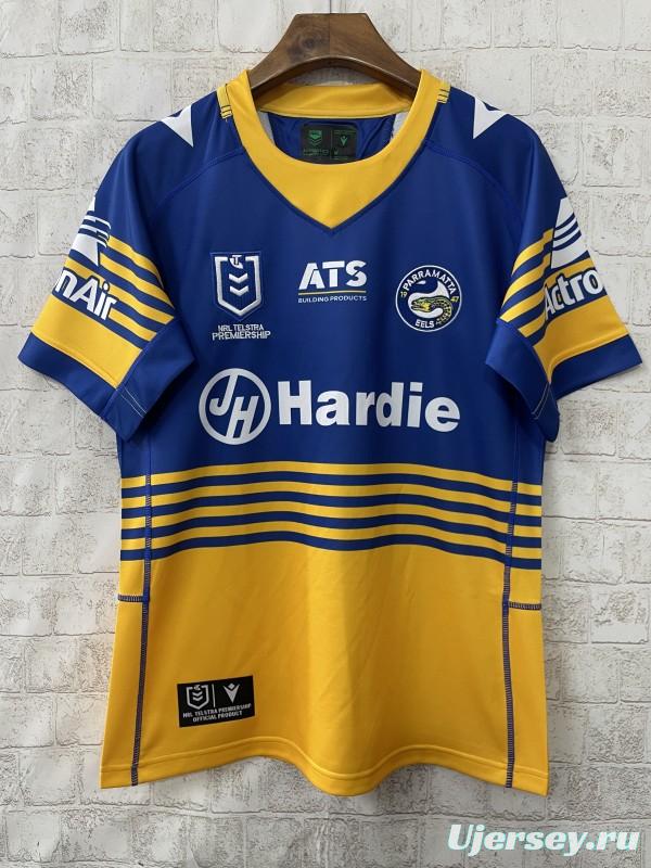 25/26 Parramatta Eels Blue and Gold with Horizontal Stripes Jersey