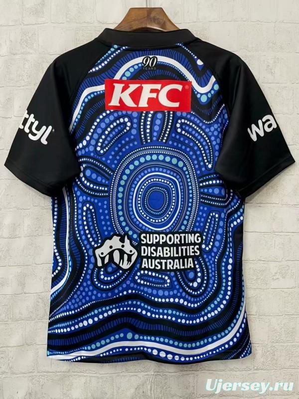 25/26 Canterbury-Bankstown Bulldogs Blue with Indigenous Art Jersey