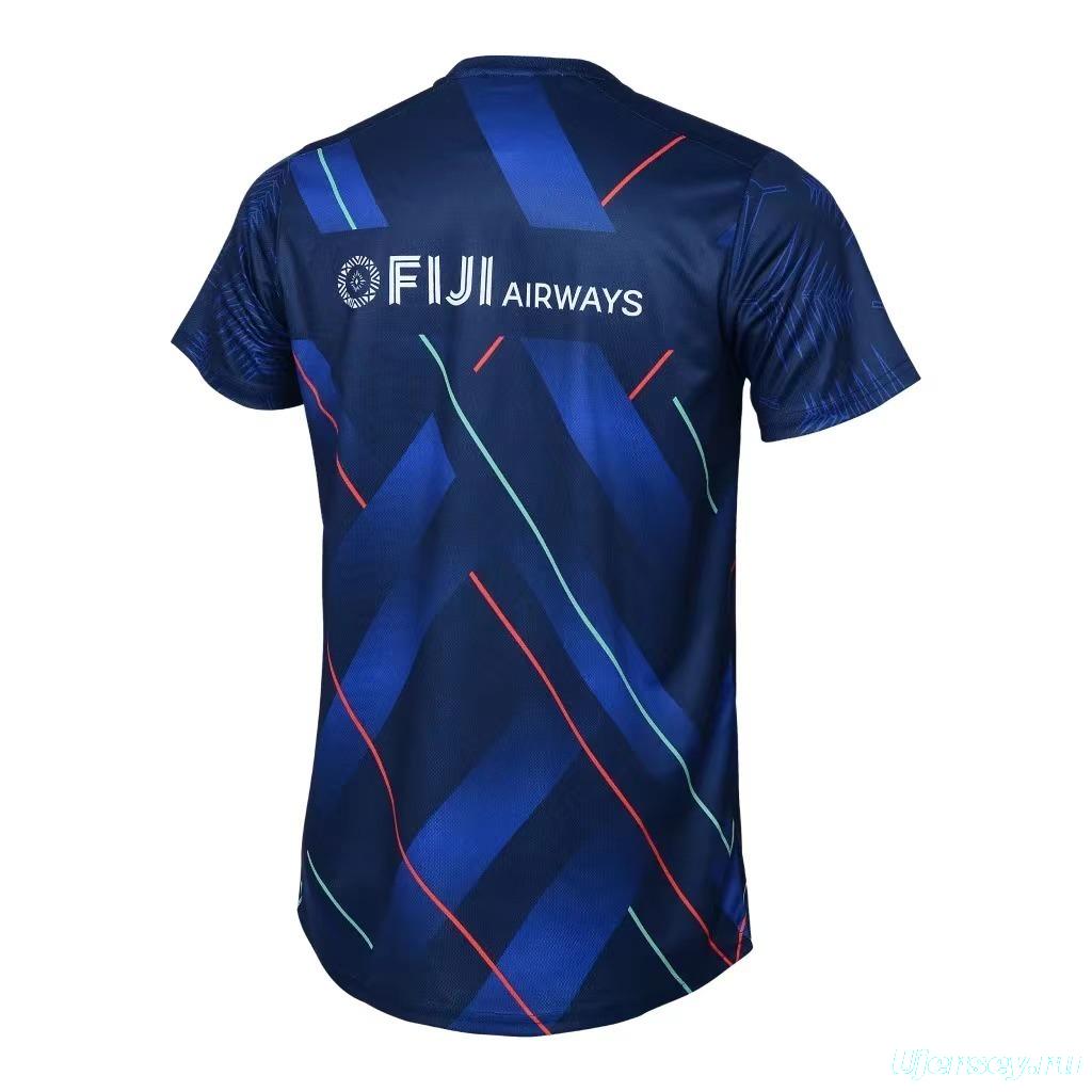 25/26 Fijian Drua Navy with Diagonal Stripes Home Jersey