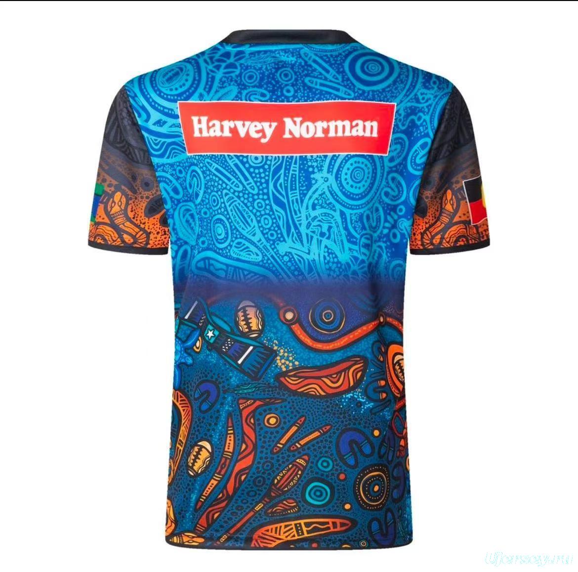 2026 NRL Indigenous All Stars Blue with Aboriginal Art Pattern Jersey