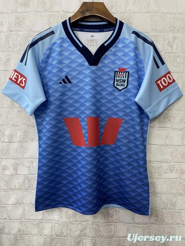 2026 NSW Blues Sky Blue to Navy Blue Gradient with Diamond Pattern Jersey