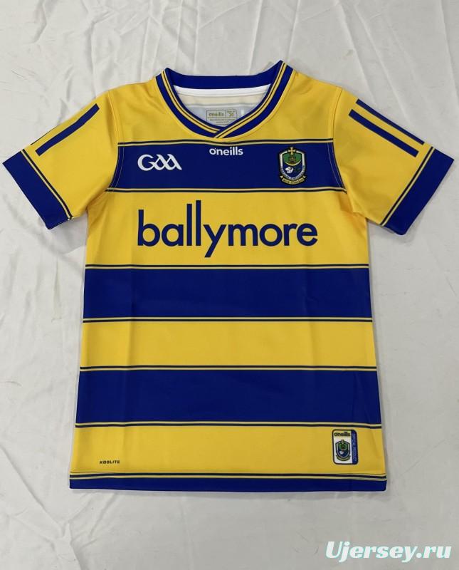25/26 Kids Roscommon GAA Yellow with Blue Hoops Home Jersey