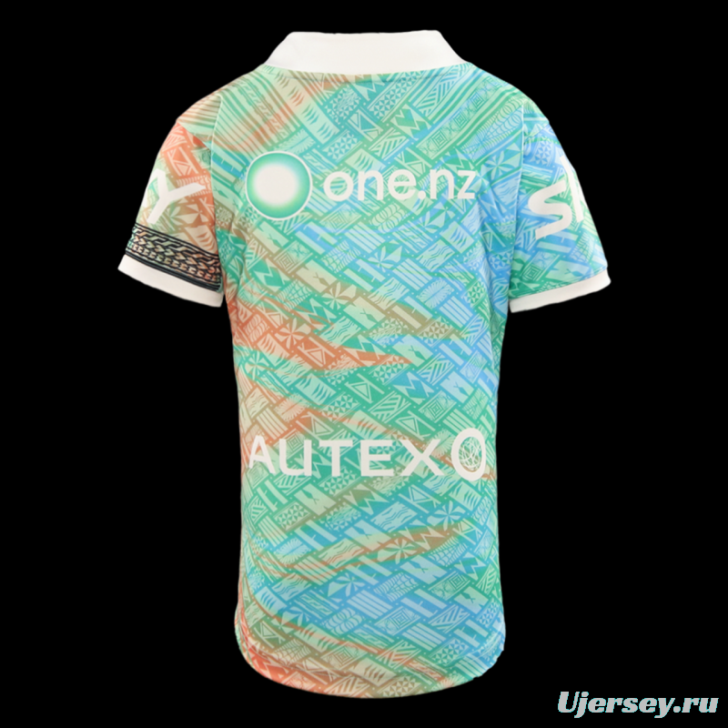 25/26 New Zealand Warriors Green with Māori Tribal Patterns Heritage Jersey