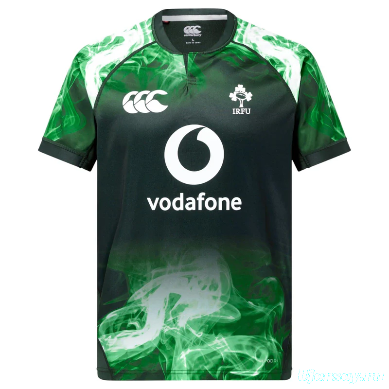 2026 Ireland Alternate Dark Green with Green Smoke Graphic Jersey