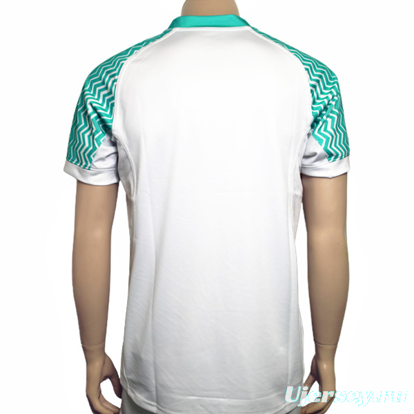25/26 South Africa Springbok Sevens White with Teal Chevron Sleeves Jersey