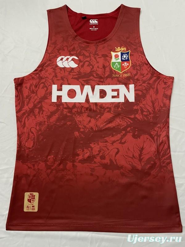 2025 British & Irish Lions Red with Pattern Singlet