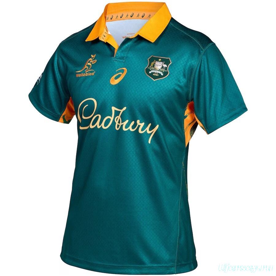 2026 Australia Wallabies Green with Indigenous Art Design Jersey