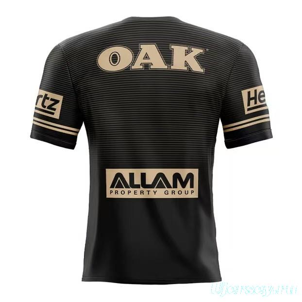 2026 Penrith Panthers Black with Gold Stripes Away Jersey