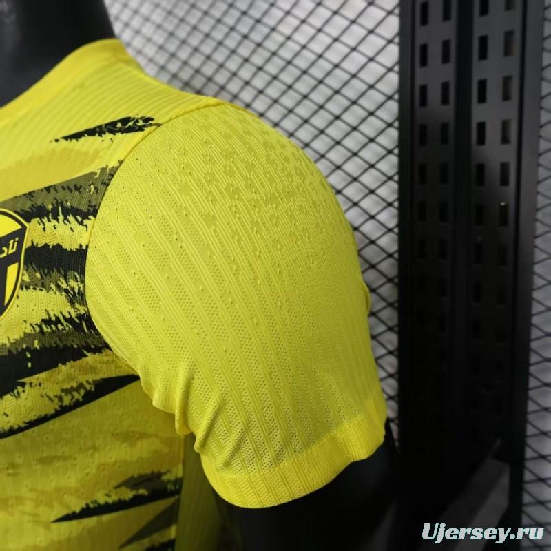 Player Version 25/26 Al-Ahli Saudi  Yellow Pre-Match Jersey