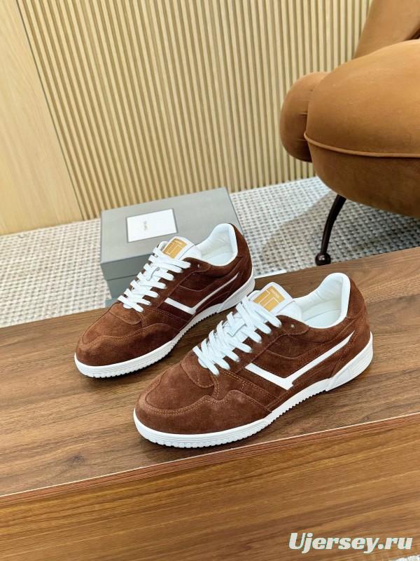 TOM FORD 2025 SS Casual Shoes with Classic Color Blocking and Imported Leather Insole - AS00350