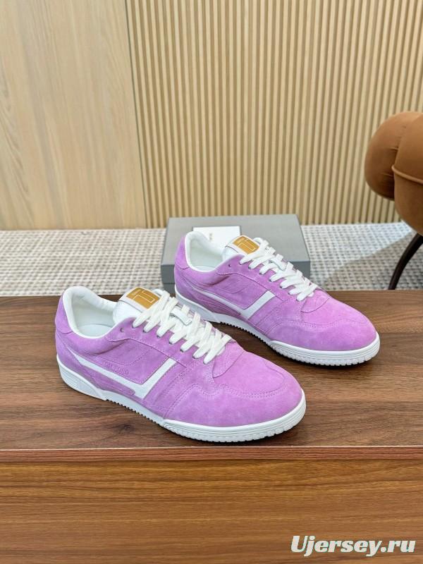 TOM FORD 2025 SS Casual Sneakers with Classic Color Blocking and Imported Leather Insole - AS00350