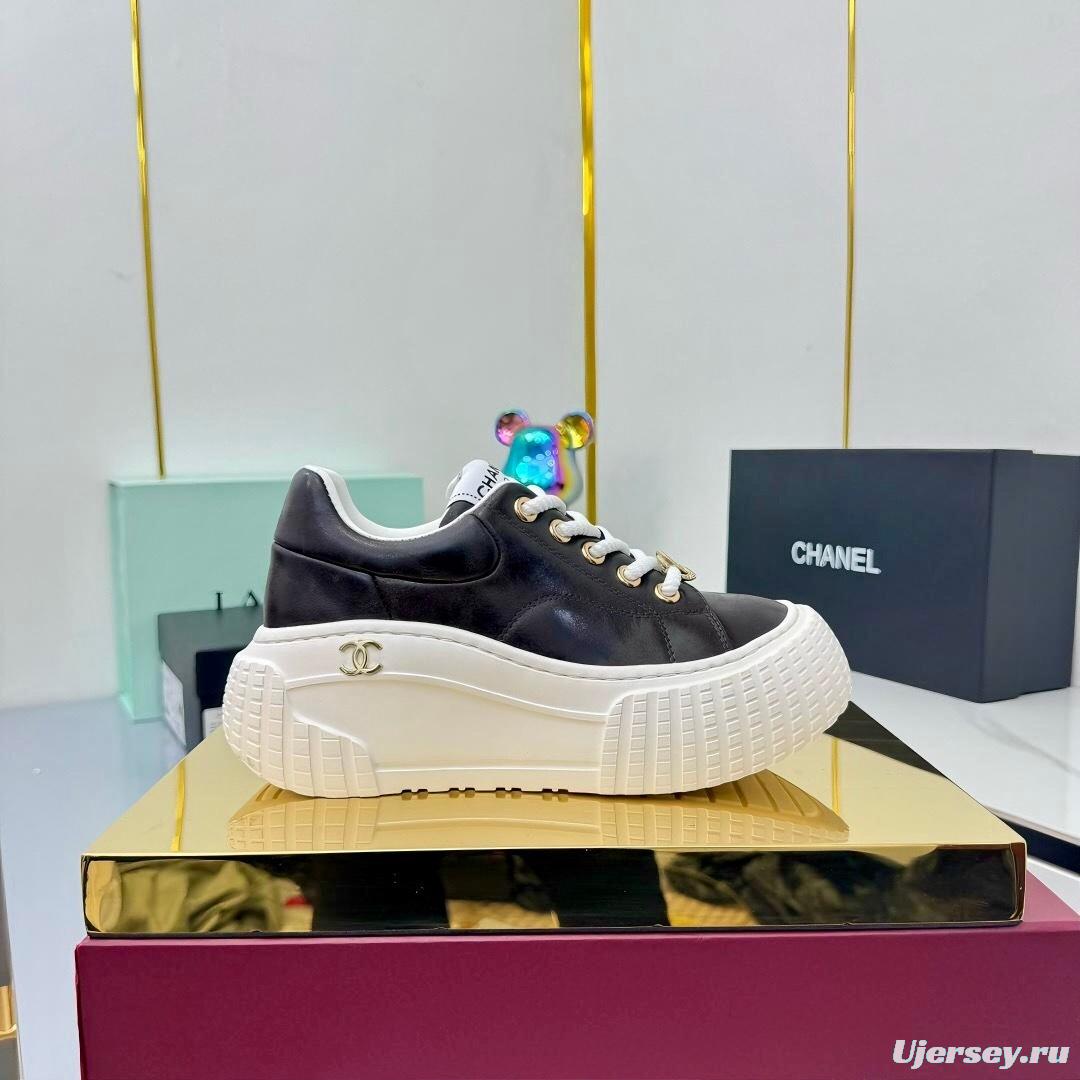 Chanel 2025 SS Panda Loafers Bread Shoes Original Calfskin - LY00330