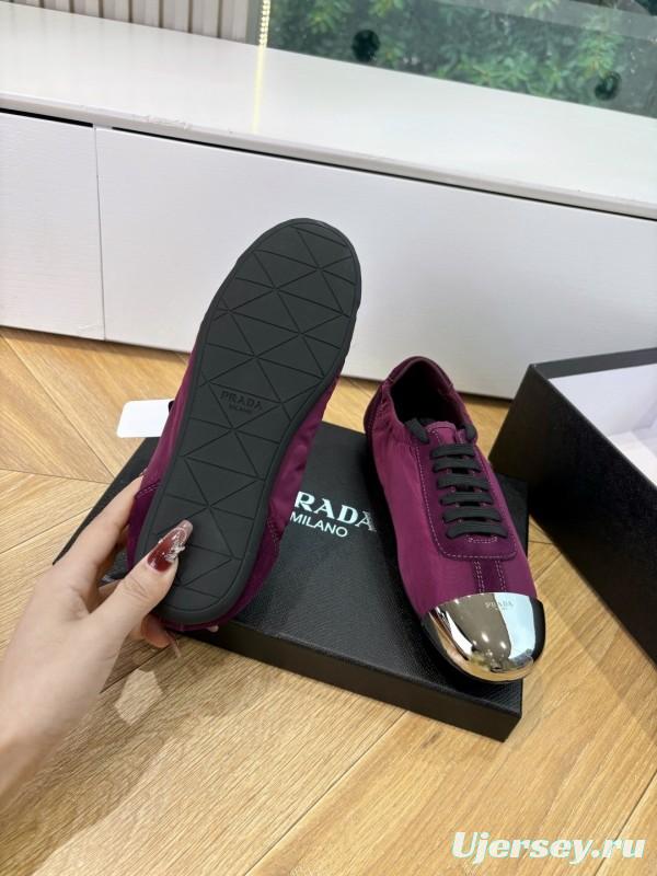 Prada 2025 SS Metal Toe Thin Sole Training Shoes Casual Shoes - LY00280