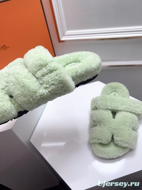 H ERLING Mao Slippers 2025 SS Collection Genuine Fur Comfort - LY00270