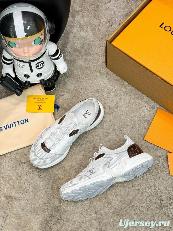 Louis Vuitton Olympia Series Knit Technology Unisex Casual Running Shoes - AS00291