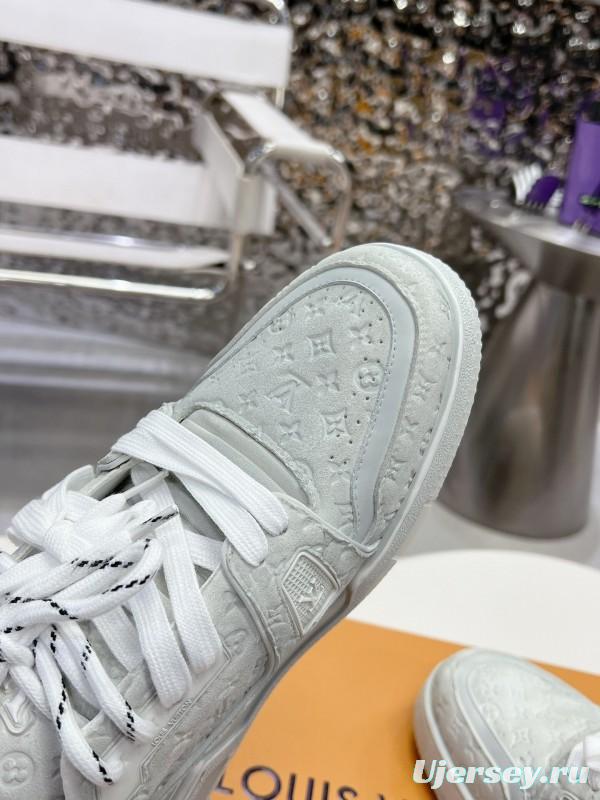 LV LV Trainer Basketball Series Washed Canvas Sneakers - LY00430