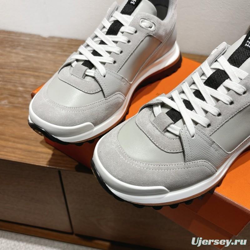 Hermès 2025/SS Autumn Winter New Boot-Type Shoes with British Color Blocking Design - AS00410