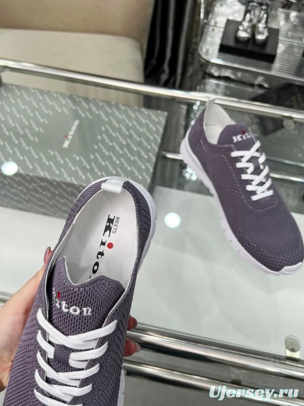 Kiton Four Seasons Classic Casual Knit Shoes - KFY00300