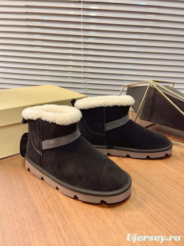 Brunello Cucinelli Winter New Snow Boots Sheepskin Buns Boots - AS00350