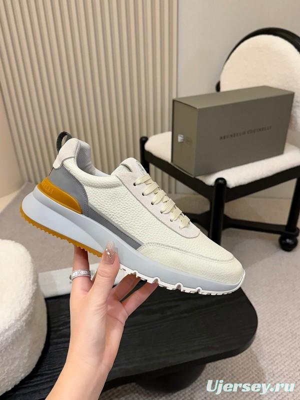Brunello Cucinelli Casual Sneakers with Seasonal Colors and Leather Lining - KFY00320
