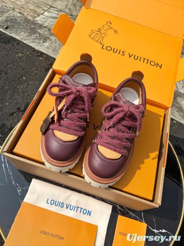Louis Vuitton Remix Lace-Up Derby Hiking Shoes - LY00340
