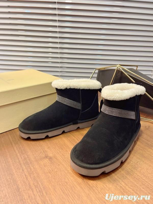 Brunello Cucinelli Winter New Snow Boots Sheepskin Buns Boots - AS00350