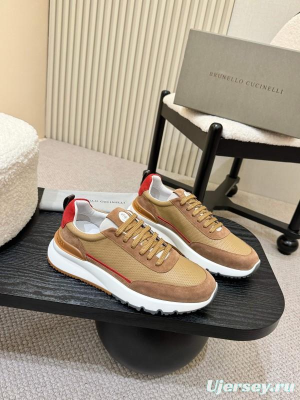 Brunello Cucinelli Casual Sneakers with Seasonal Colors and Leather Lining - KFY00320