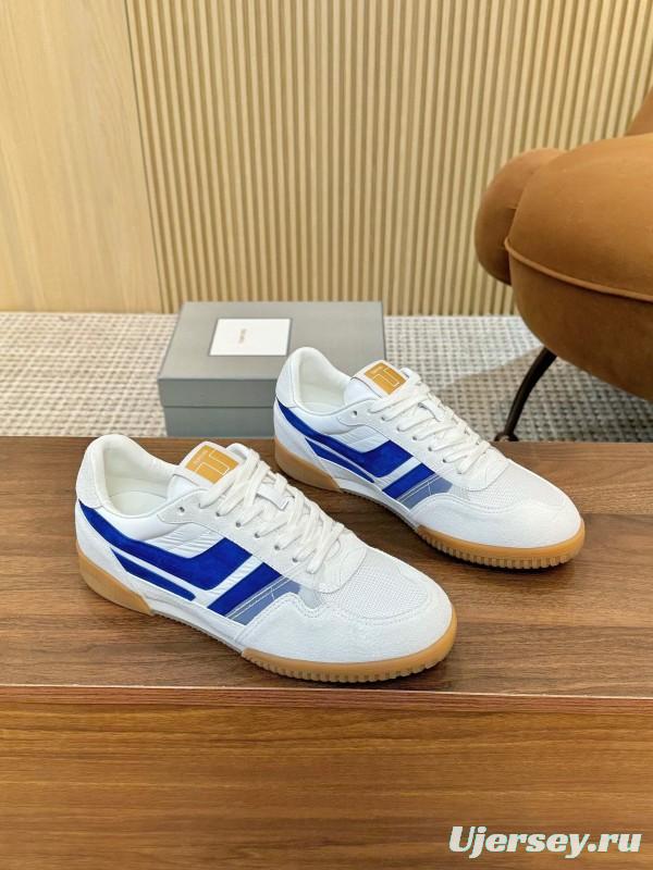 Tom Ford 2025 SS Casual Shoes with Classic Color Blocking and Imported Leather Insole - AS00350