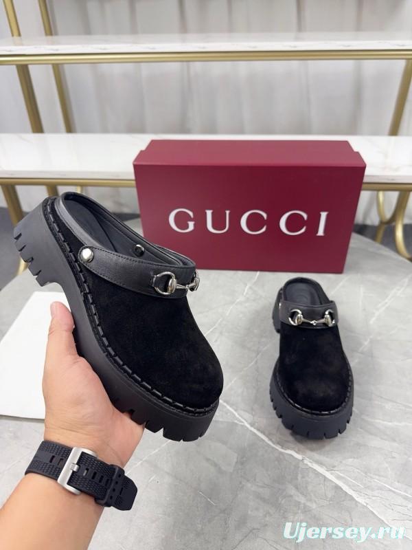 Gucci Double GG Platform Loafers - KFY00280