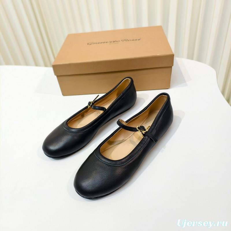 Gianvito Rossi Bohemian Style Flat Ballet Shoes - LY00310