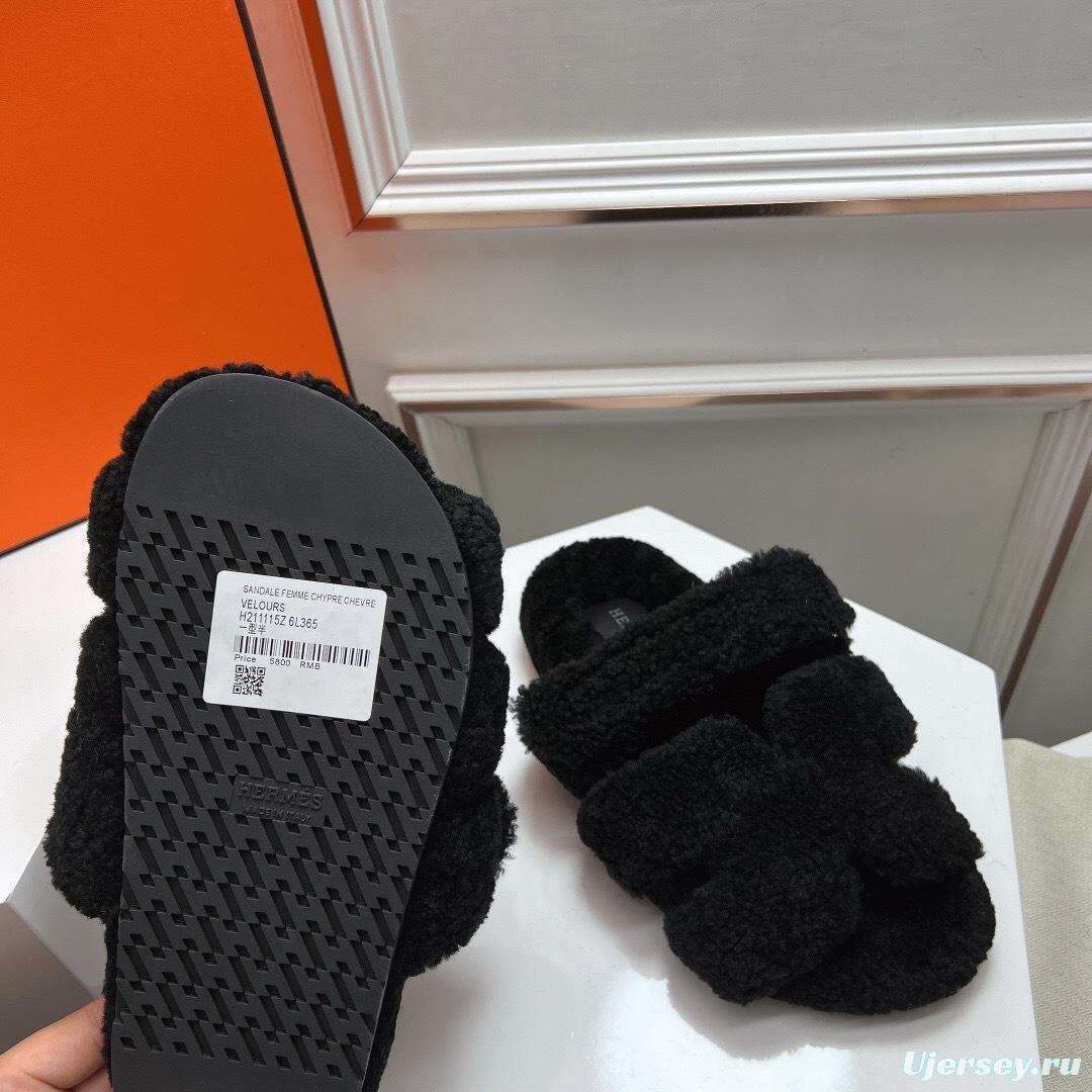 H Love Second Uncle Shoes Fur Slippers - LY00270