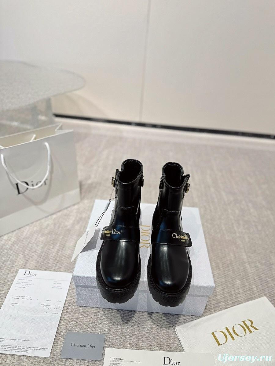 DIOR CHRONO Ankle Boots with CD Logo and Exclusive Zipper - LY00340