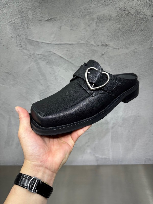 Adidas 2025 SS Square Toe Derby Shoes with Chain Buckle - KFY00400