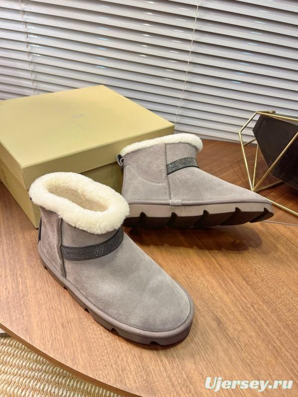 Brunello Cucinelli Winter New Snow Boots Sheepskin Buns Boots - AS00350