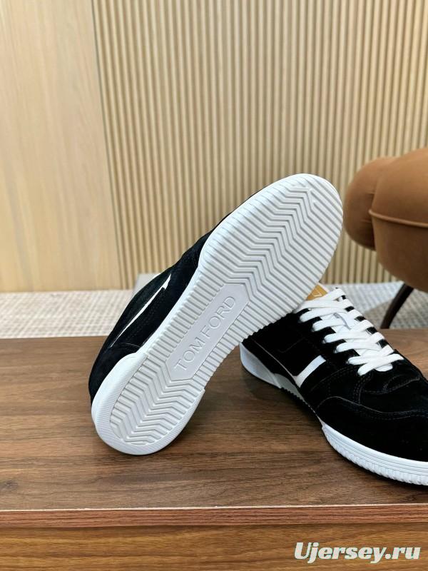 TOM FORD 2025 SS Tom Casual Shoes with Classic Color Blocking and Imported Leather Insole - AS00350