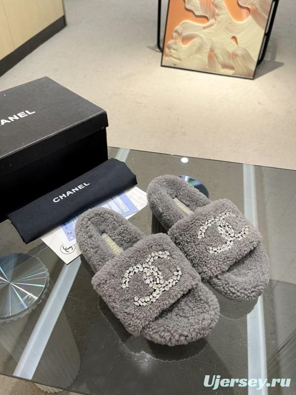 Chanel 2025 SS New Wool Slippers Soft Fine Wool - LY00280
