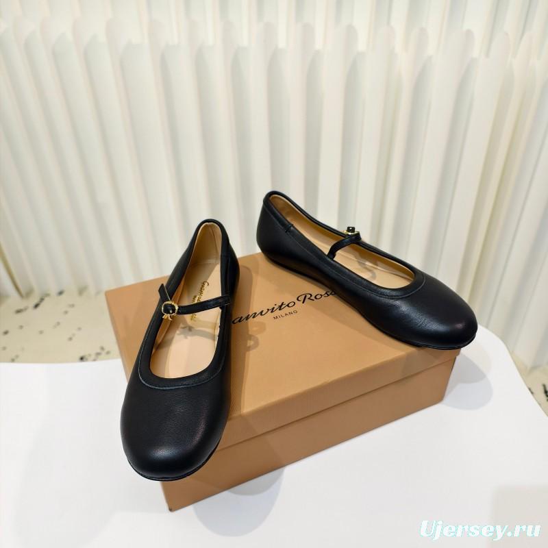 Gianvito Rossi Bohemian Style Flat Ballet Shoes - LY00310