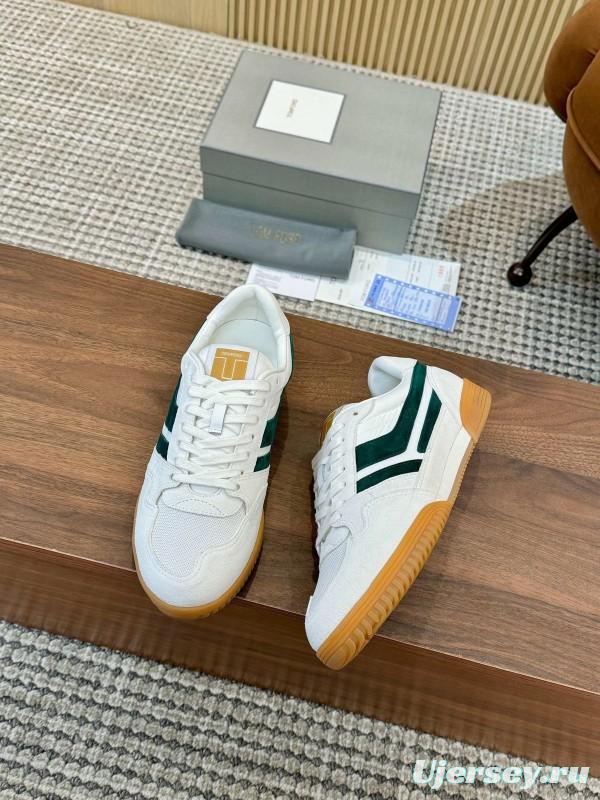 TOM FORD 2025 SS Casual Shoes with Classic Color Blocking and Imported Leather Insole - AS00350