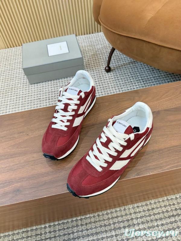 TOM FORD 2025 SS Fashion Casual Shoes with Classic Color Blocking and Cushioned Insole - AS00350