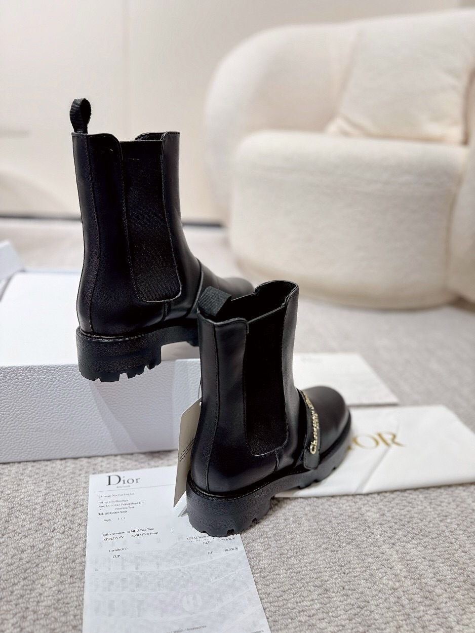 DIOR CHRONO Slip-On Motorcycle Boots - LY00340