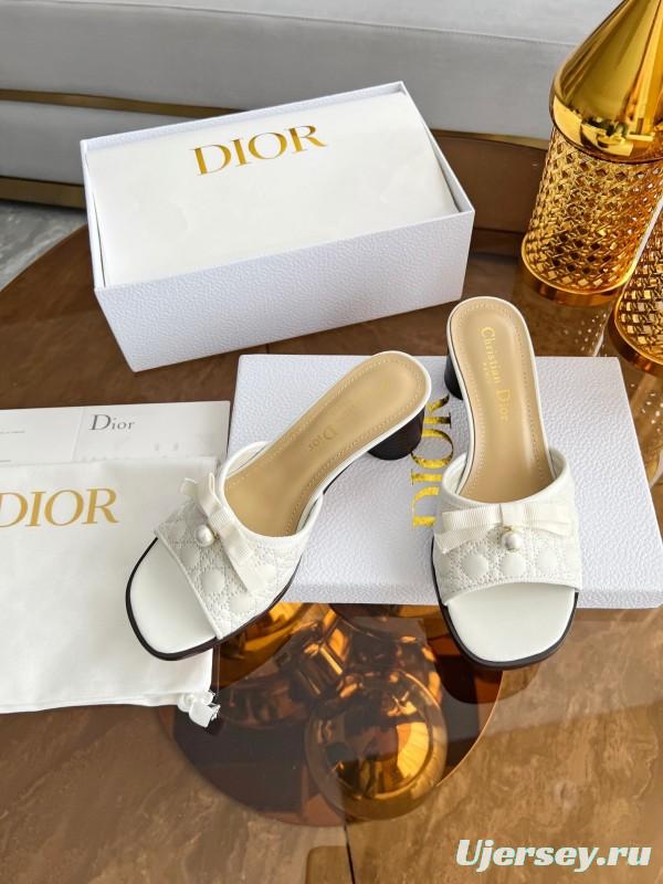 Dior Dway High Heel Sandals with Embroidered Logo - LY00270