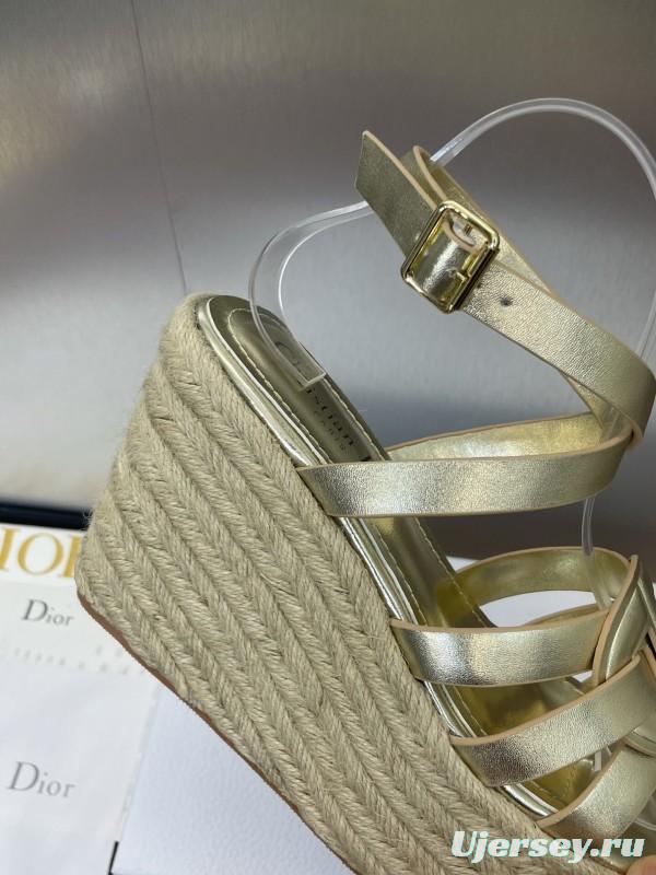 Dior D-Club Jelly Color Hollow Layered Cross Strap Platform High Heel Women Shoes - KFY00290