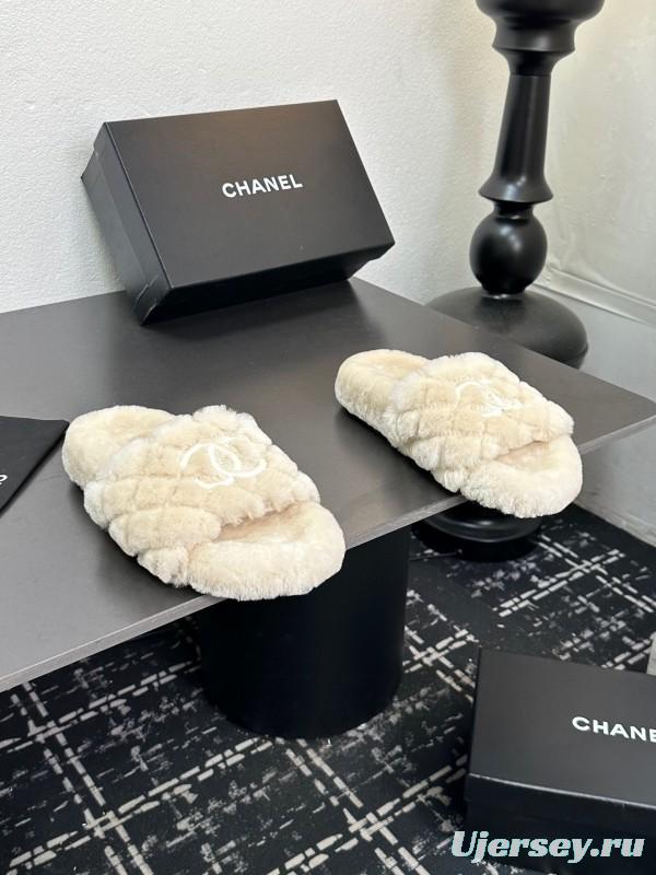 Chanel 2025 SS Classic Fluffy Slippers - LY00250
