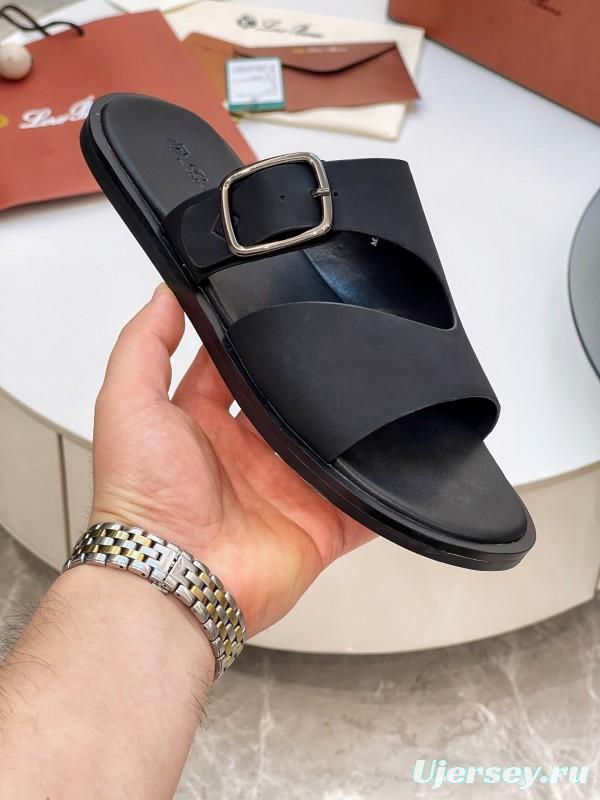 Loro Piana 2025 SS Men's Spring Summer Slippers with High-Quality Stitching - AS00250