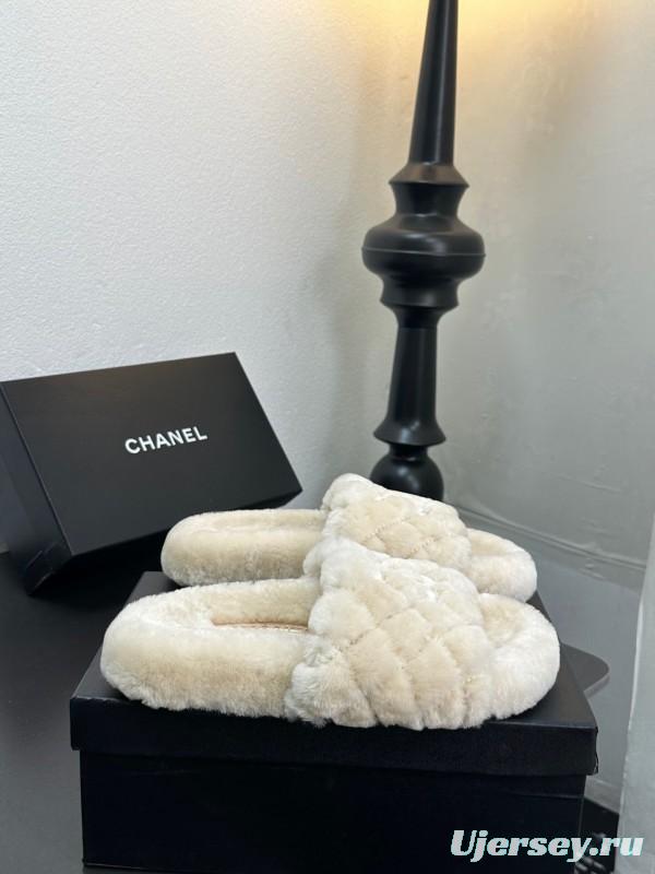 Chanel 2025 SS Classic Fluffy Slippers - LY00250
