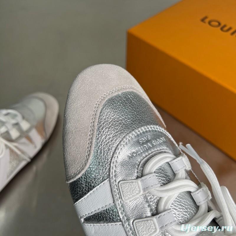 Lv Sneakerina 2025 SS Ballet Round Toe Lace-Up Low Top Lifestyle Casual Shoes - YC