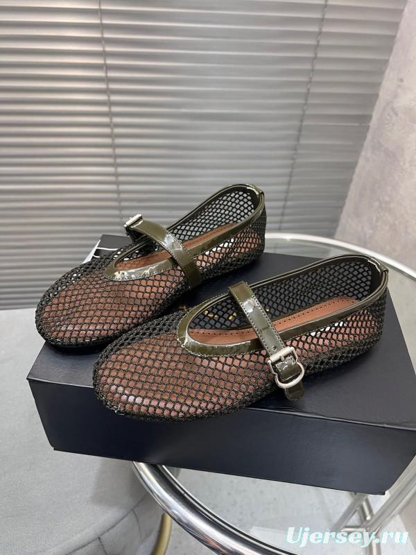 ALAIA 2025/SS New Color Mesh Flat Sandals Slippers - KFY00270